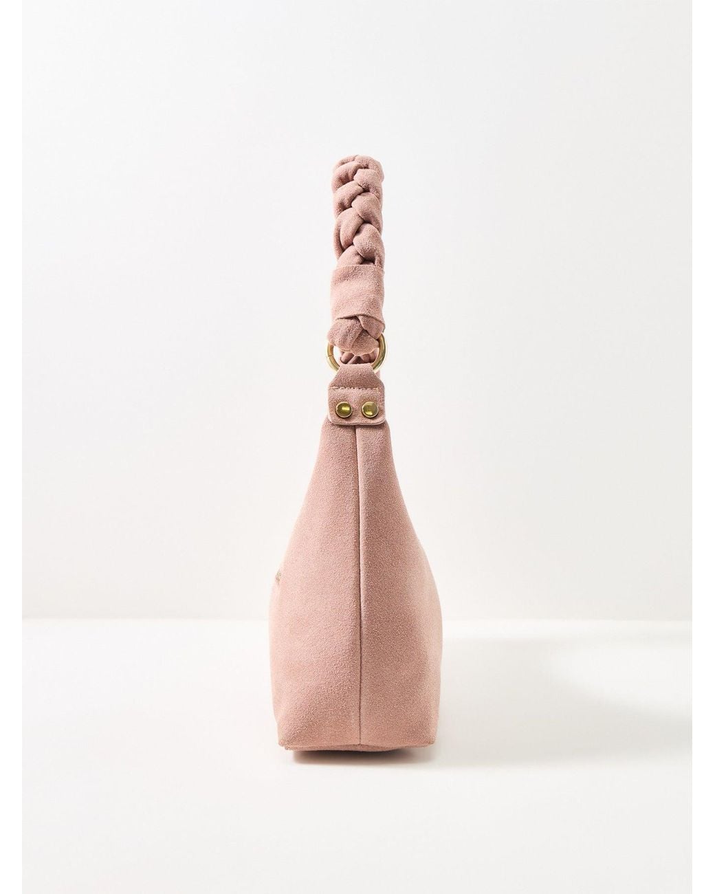 Marlon Multicolor Marley Braid Suede Shoulder Bag