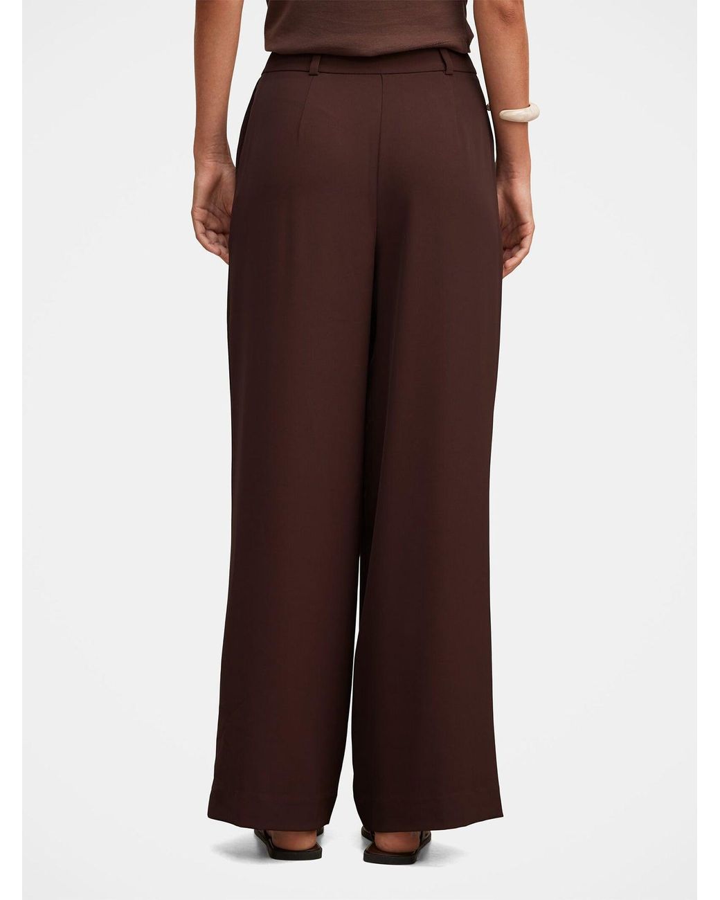 Forever New Brown Dani Straight Leg Tailored Trousers