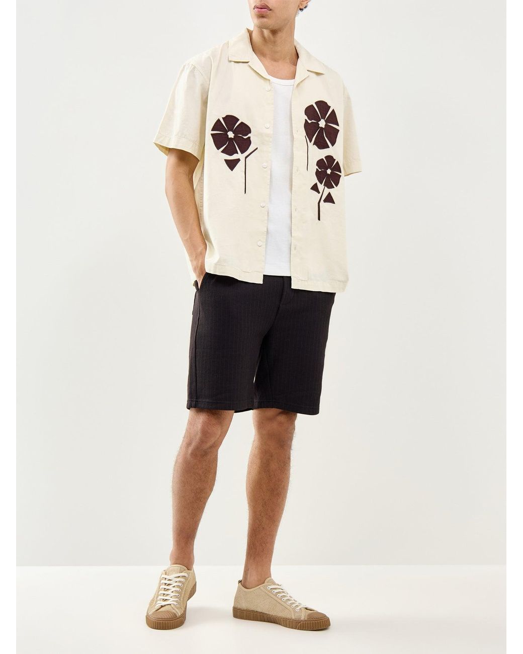 Only & Sons Black Trey Formal Shorts for men
