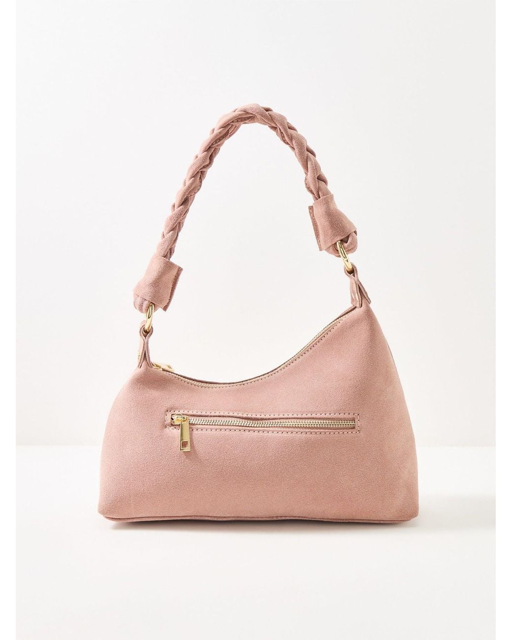 Marlon Multicolor Marley Braid Suede Shoulder Bag