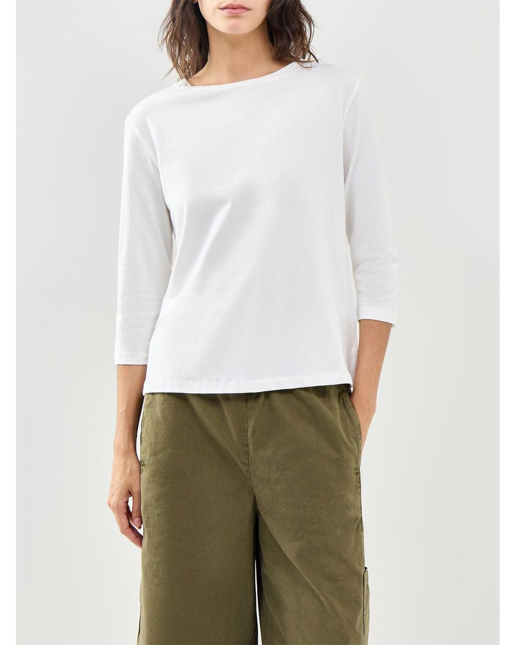 Weekend by Maxmara White Multia Long Sleeve T-Shirt