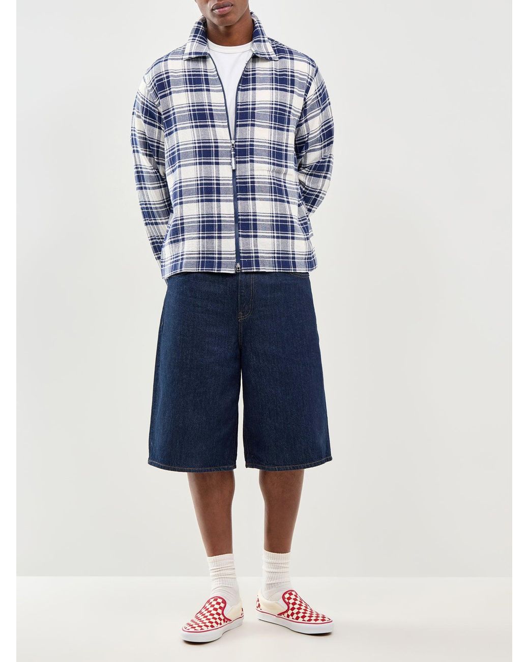 Only & Sons Blue Onscarl Balloon Rinse 6916 Shorts for men