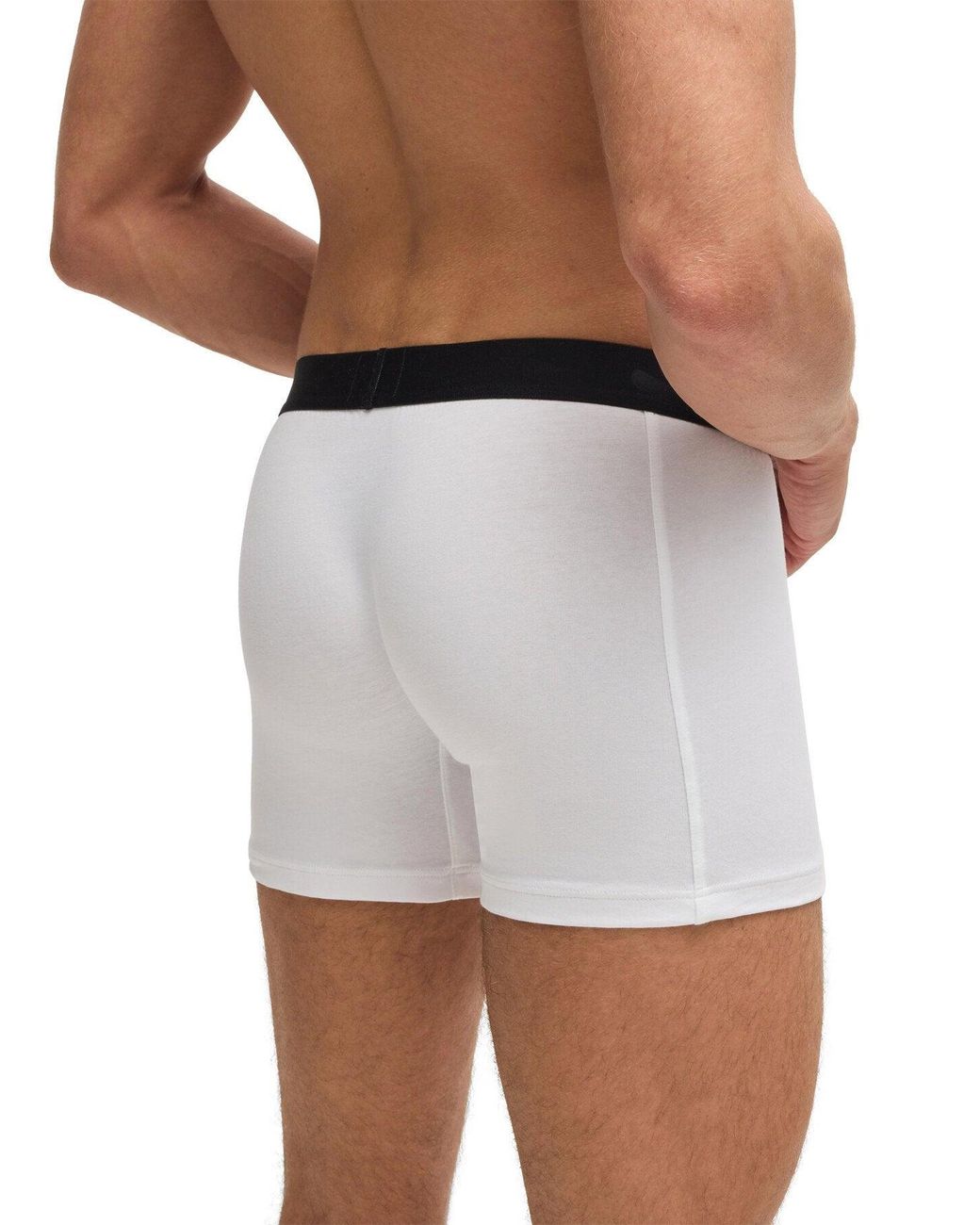 Boss White Three-Pack Boxer Briefs for men
