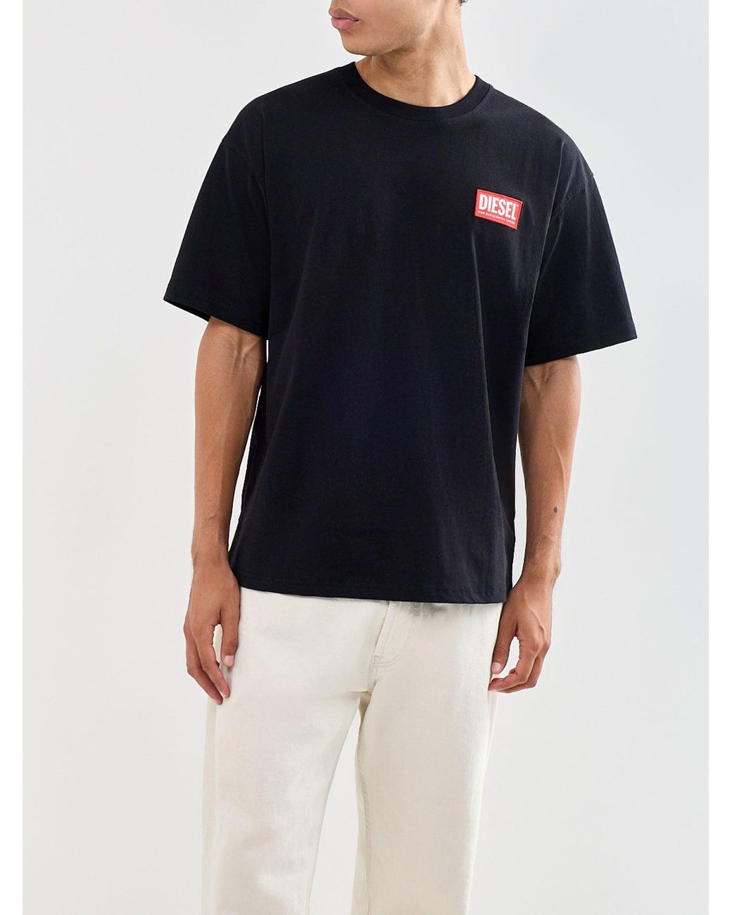 DIESEL Black T-Boxt-Lab T-Shirt for men