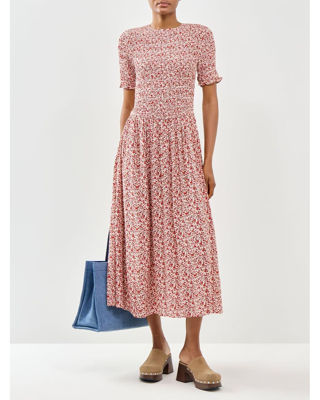 Nobody's Child Pink Shay Midi Dress, Viscose