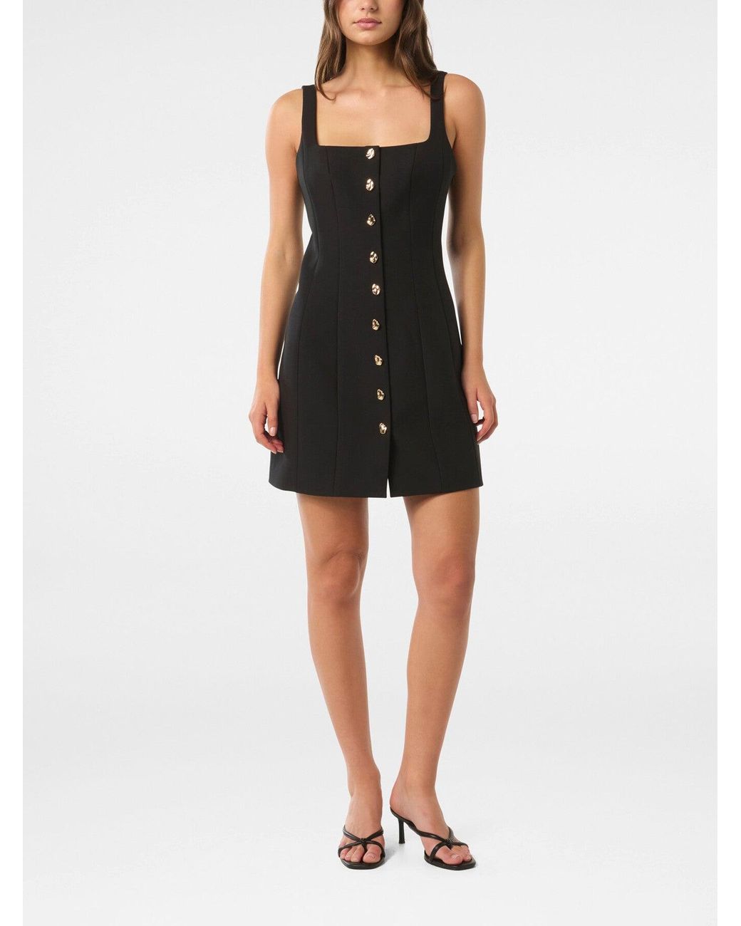 Forever New Black Women's Penny Button Down Mini Dress