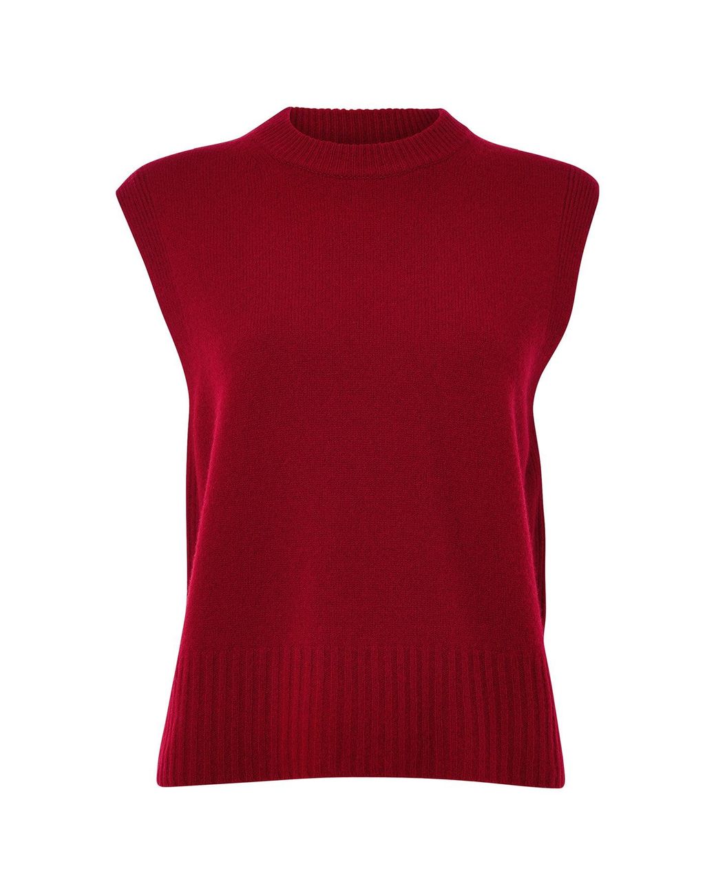 Whistles Red Sleeveless Tank