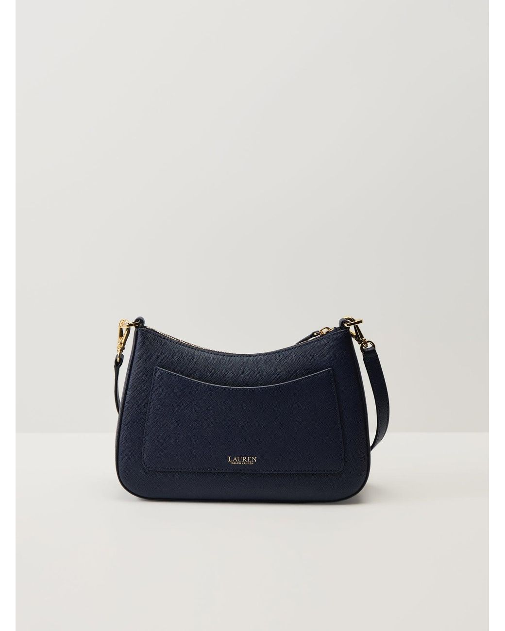 Ralph Lauren Blue Danni 26 Medium Shoulder Bag