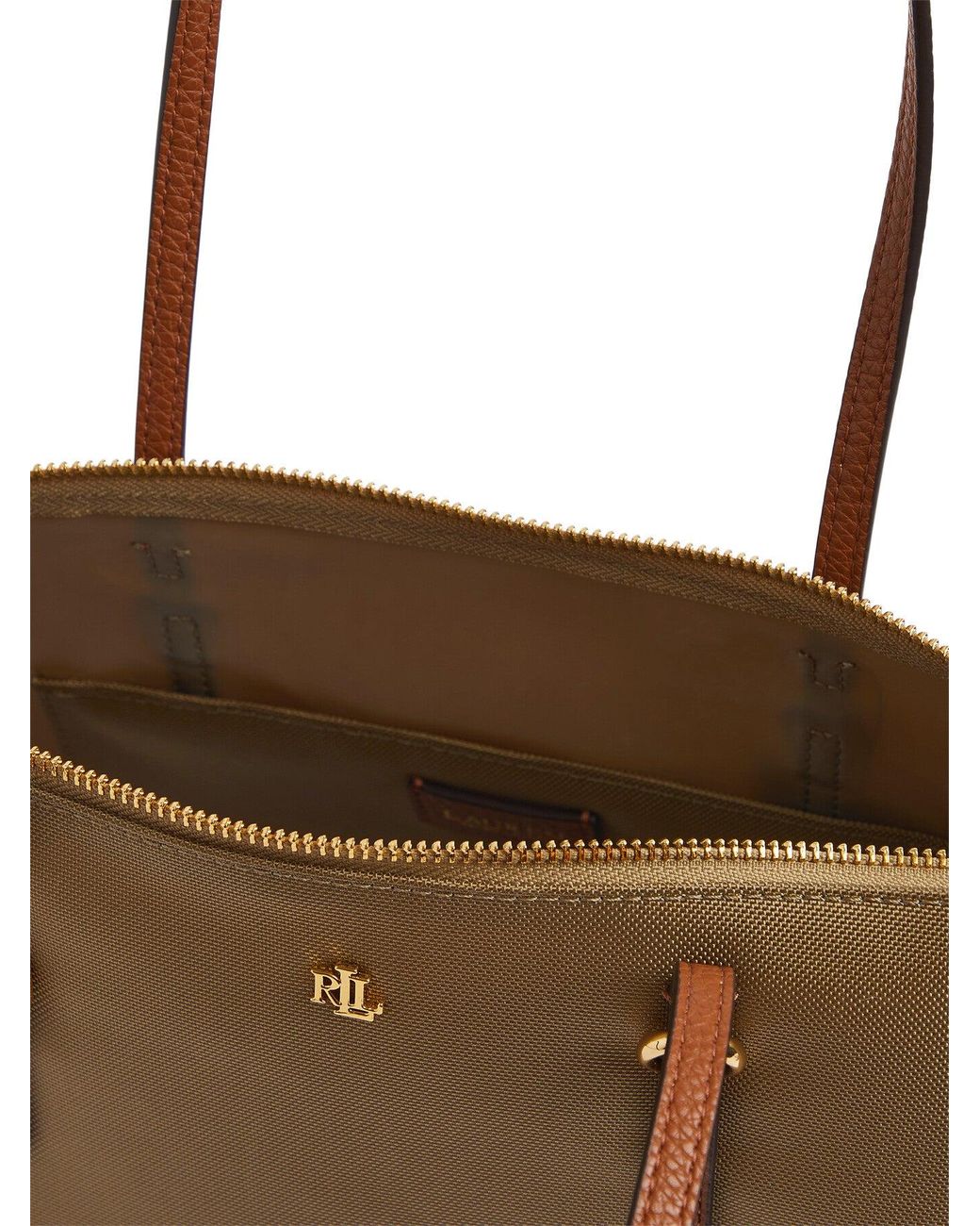 Ralph Lauren Natural Keaton 26 Medium Nylon Tote Bag