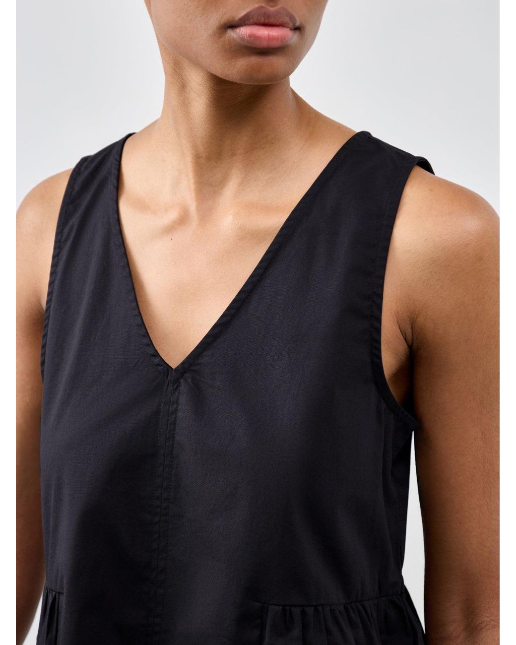 SELECTED Blue Blair Sleeveless Peplum Top