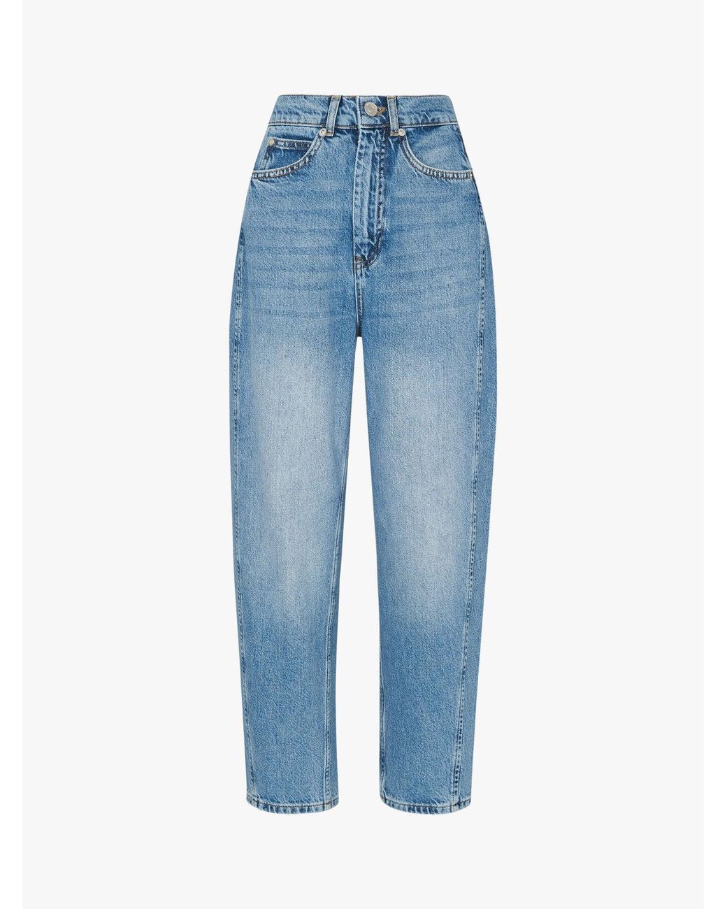 Whistles Blue Women's Authentic Barrel Leg Jean