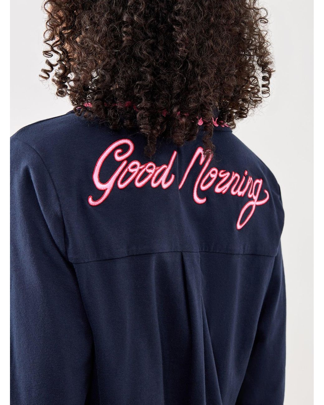 Chelsea Peers Blue Good Morning Long Pj Set