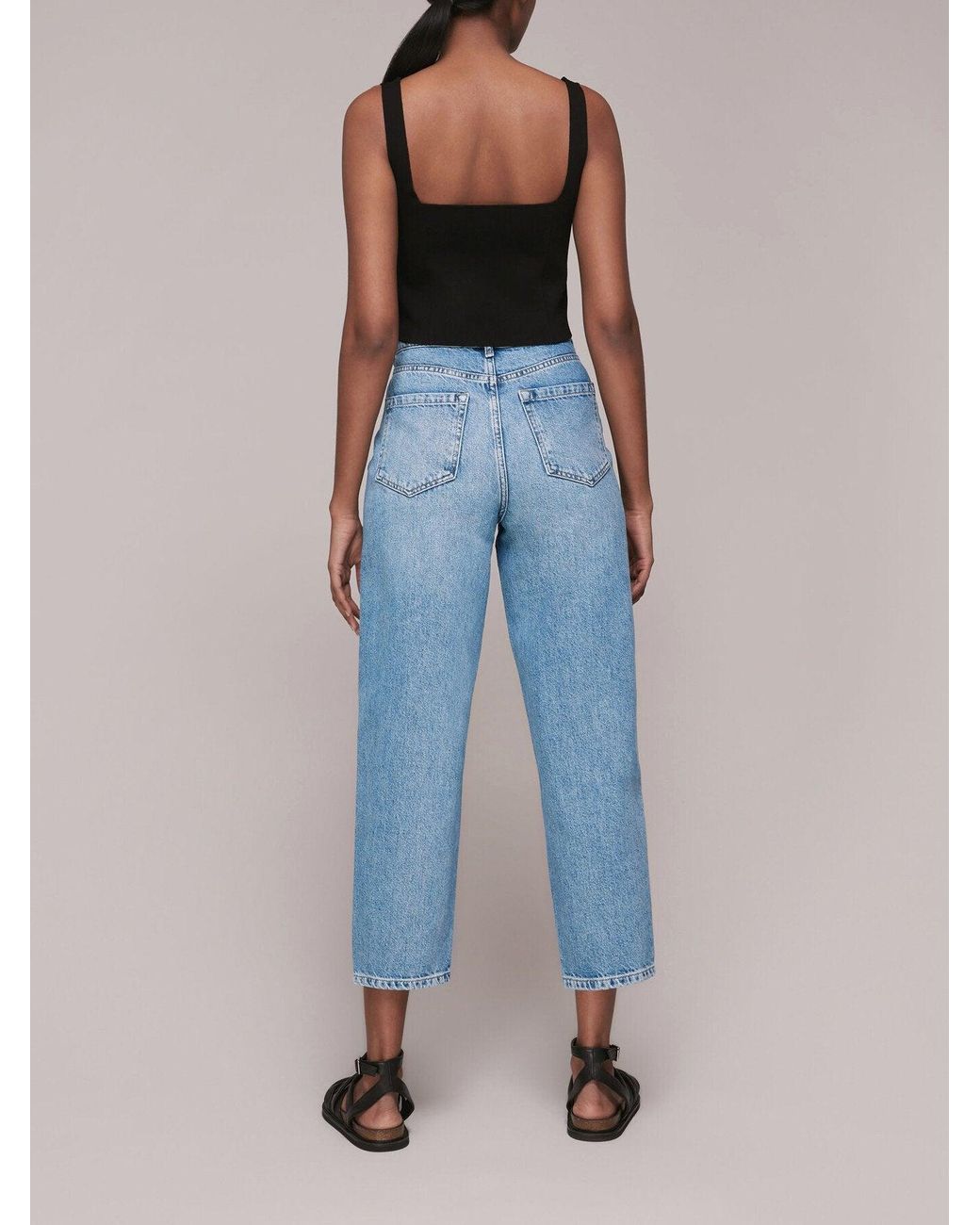 Whistles Blue Women's Authentic Barrel Leg Jean