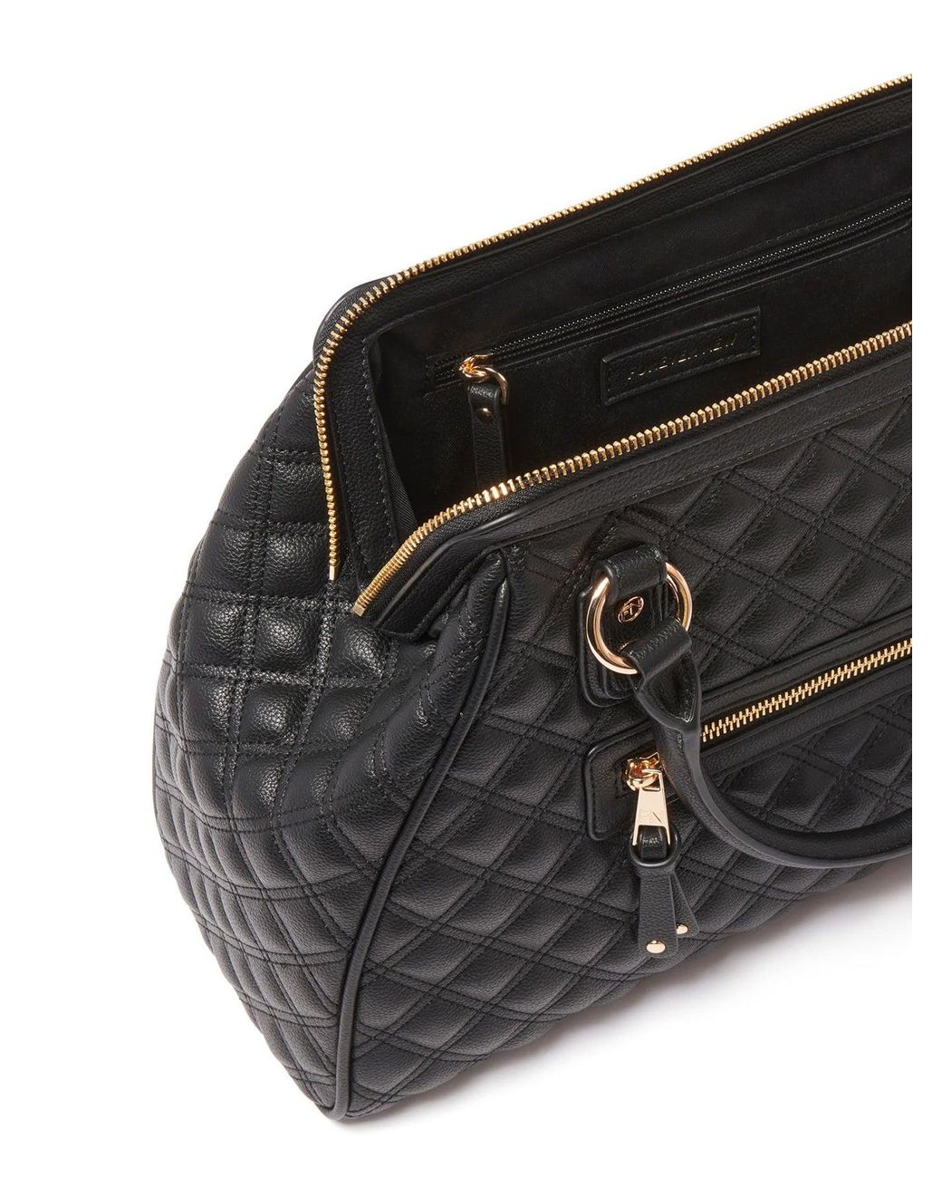 Forever New Black Signature Grace Quilted Tote Bag