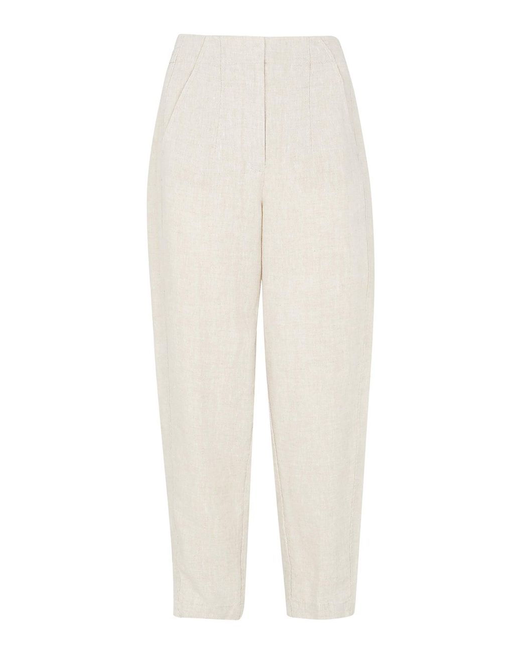 Whistles White Barrel Leg Trouser