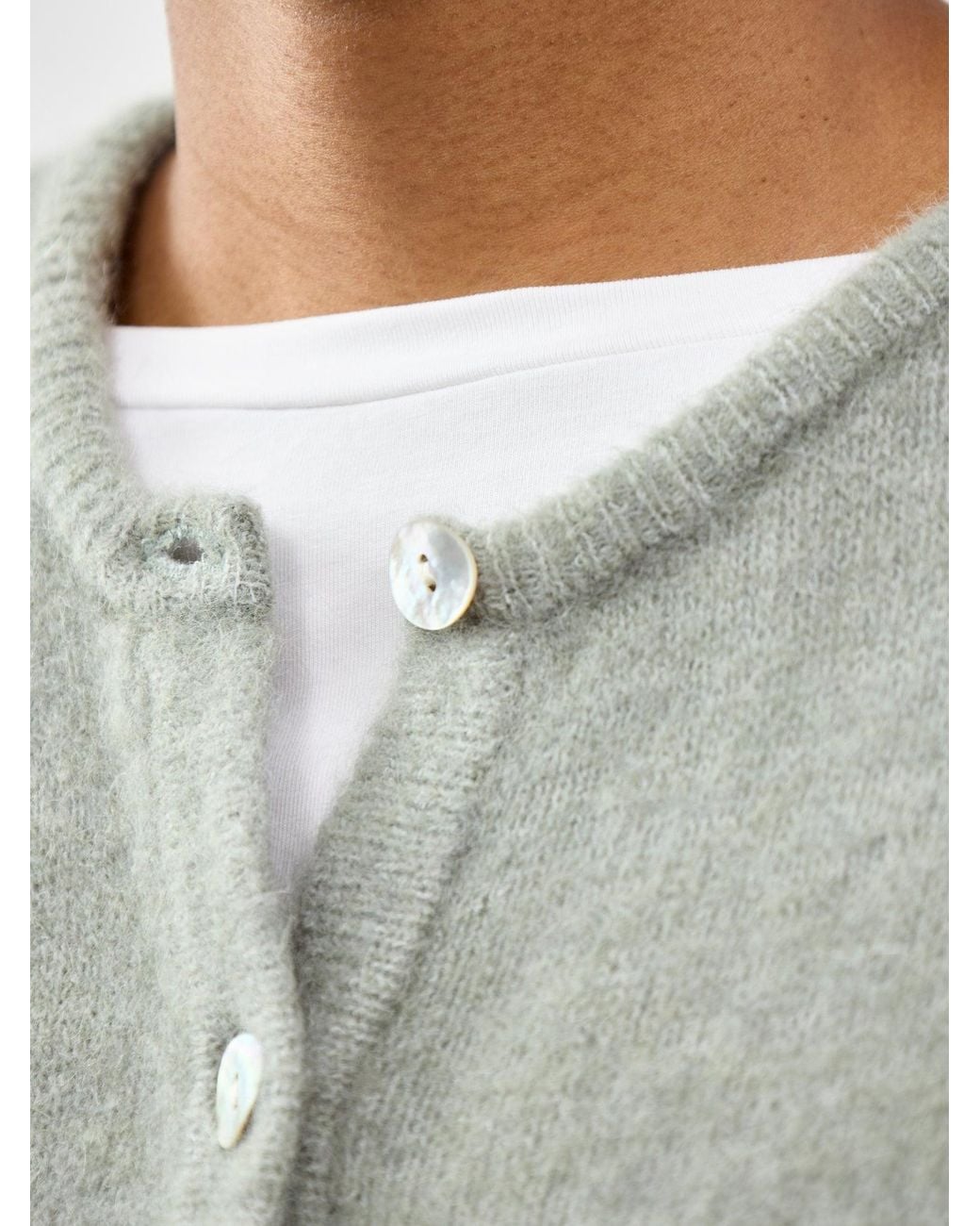 American Vintage Blue Vitow Cardigan, Wool