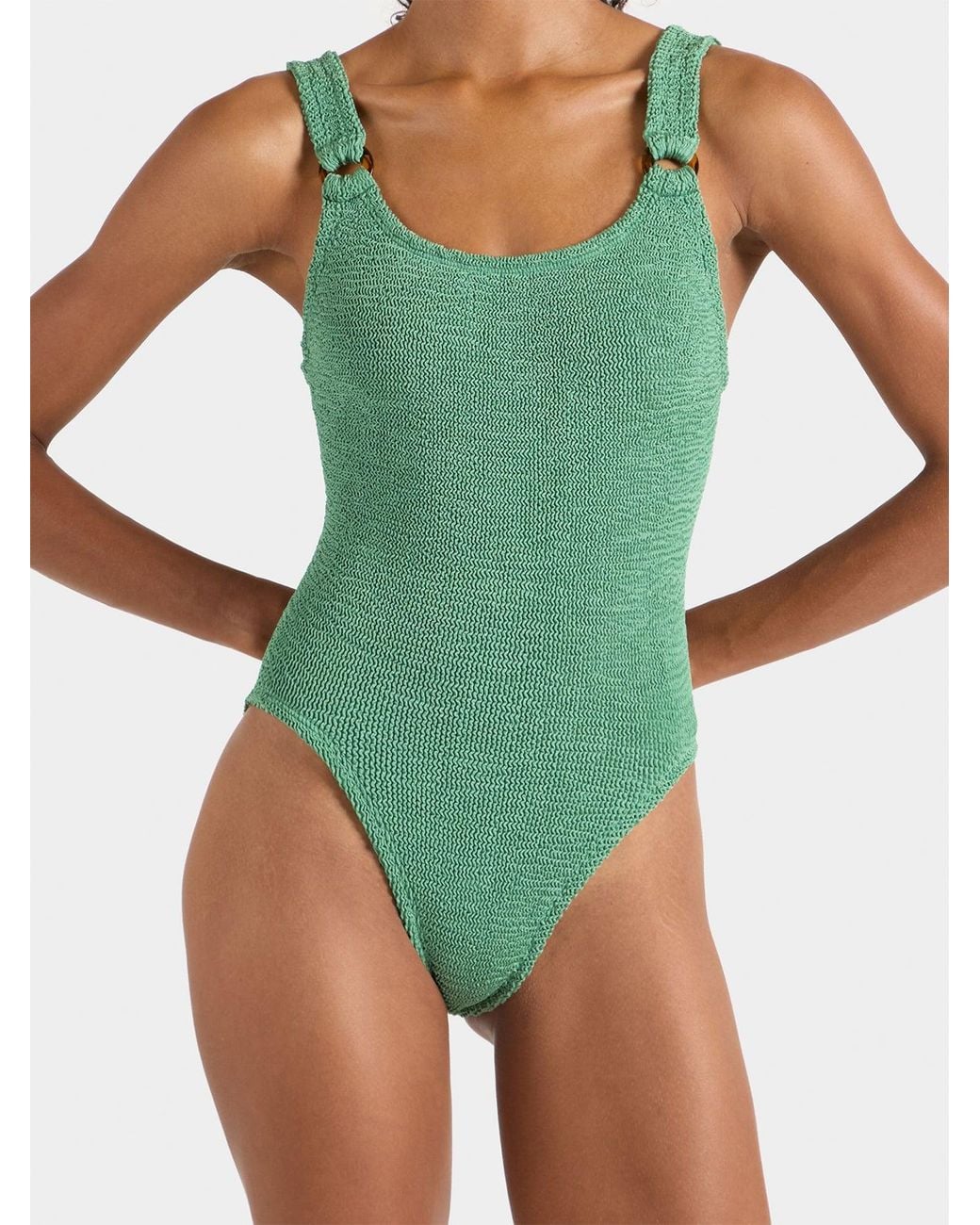 Hunza G Green Domino Swimsuit