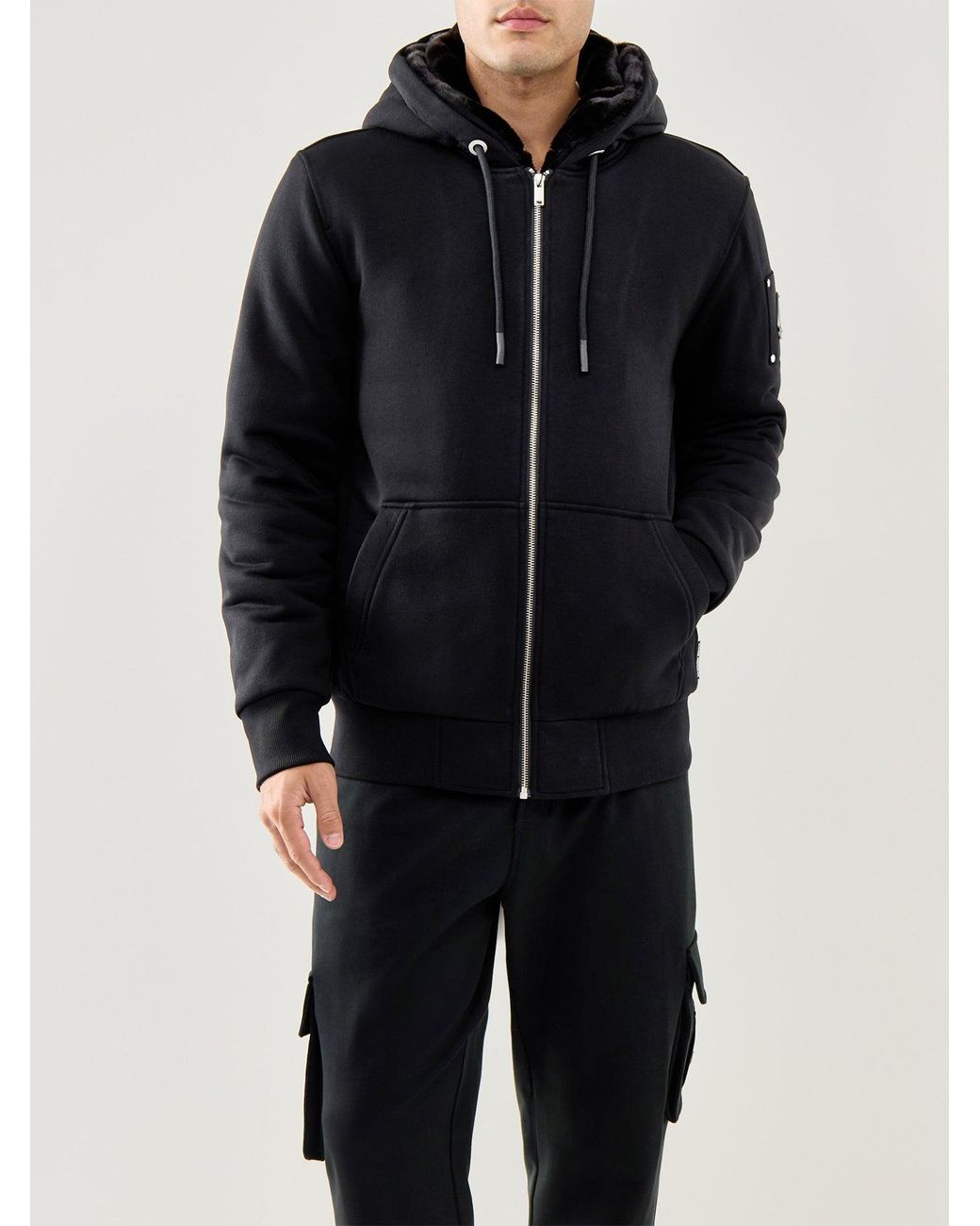 Moose Knuckles Blue Classic Bunny Hoodie for men
