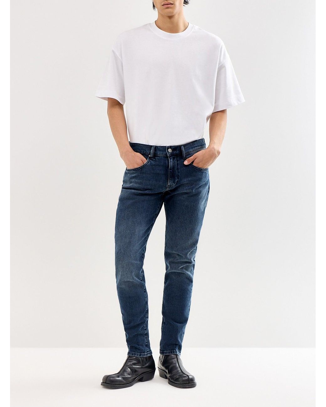 DIESEL Blue 2019 D-Strukt Slim Fit Jeans for men