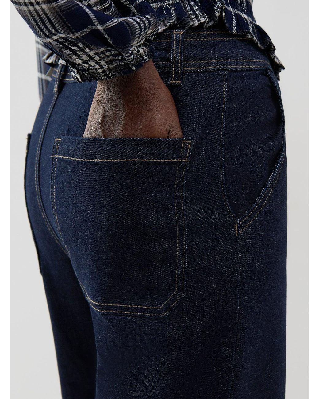 ONLY Blue Blend Madison High-Waisted Wide Leg Jeans