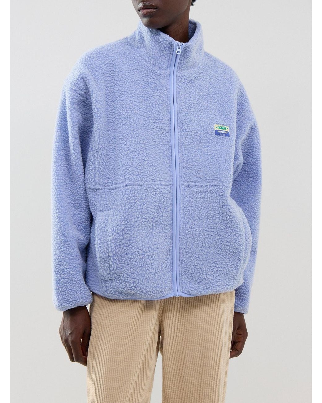American Vintage Blue Hoktown Fleece Jacket