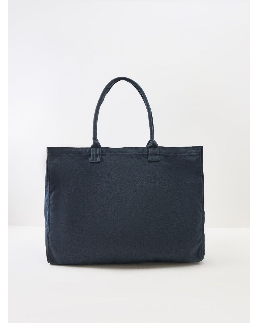 Anine Bing Blue Leo Canvas Tote Bag