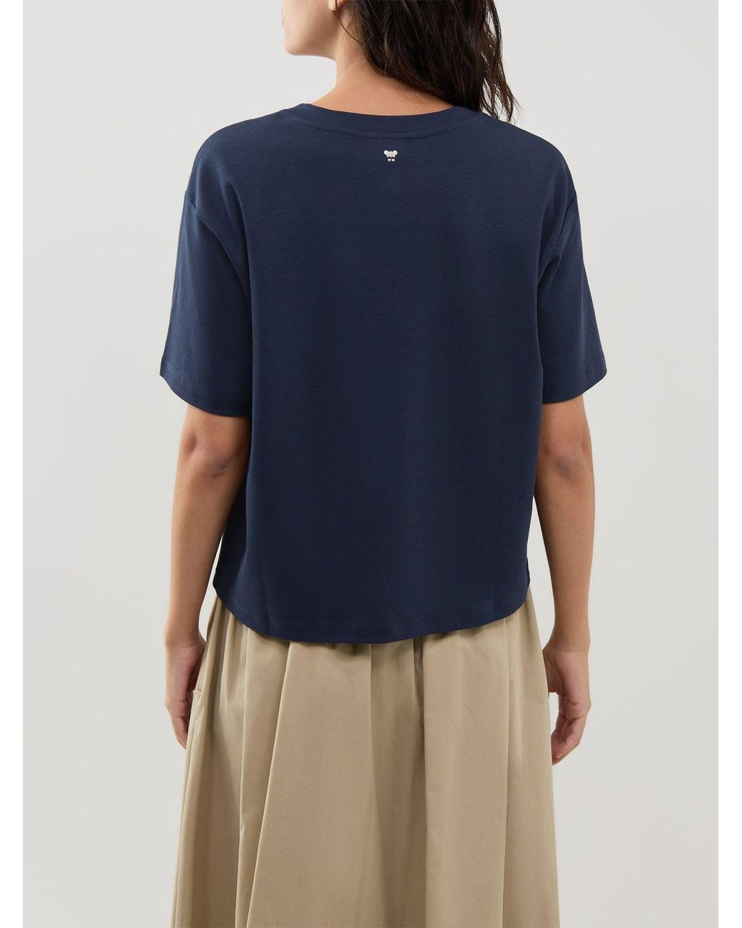 Weekend by Maxmara Blue Sala Embroidered T-Shirt