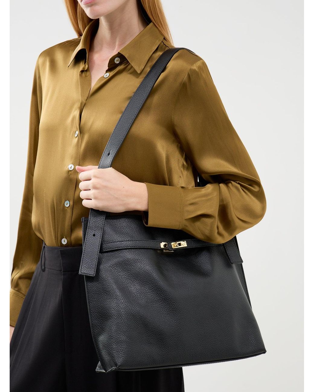Marlon Black Darcie Lock Shoulder Bag