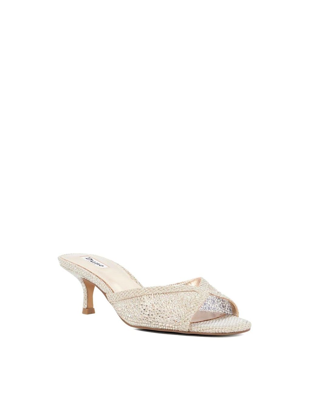 Dune White Milo Sandals