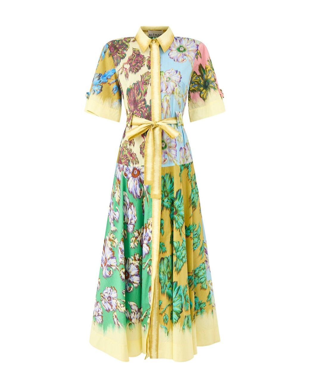 ALÉMAIS Green Jerry Shirt Dress, Cotton
