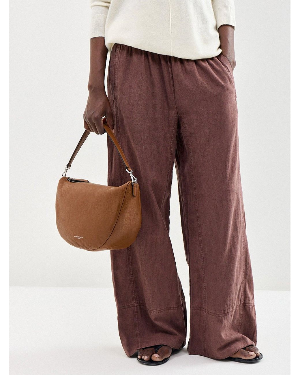 Gianni Chiarini Brown Cleo Medium Shoulder Bag Tan