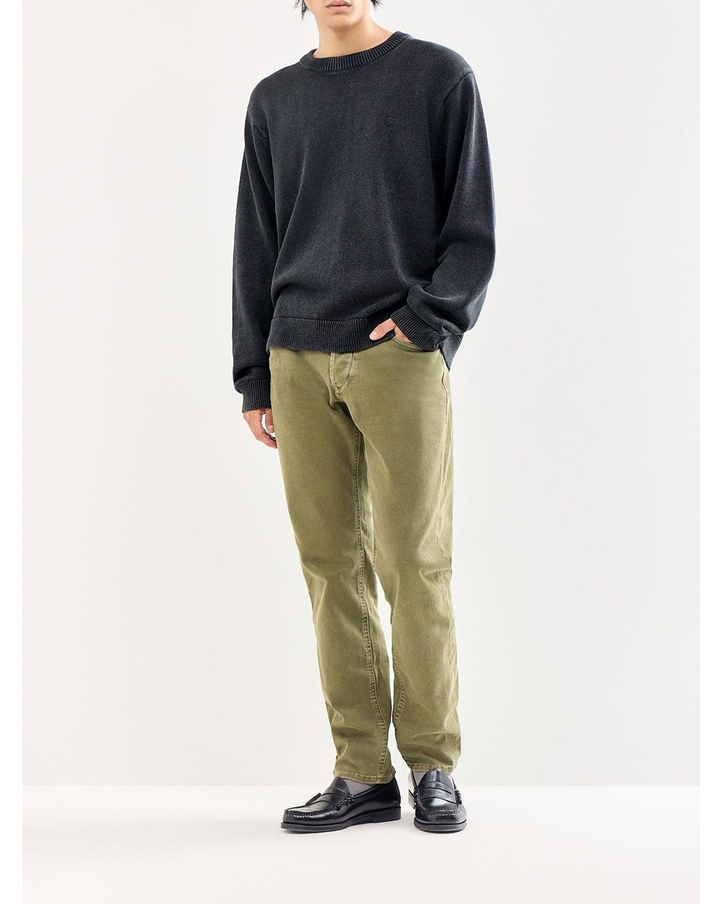DIESEL Green 1986 Larkee-Beex Tapered Fit Jeans for men
