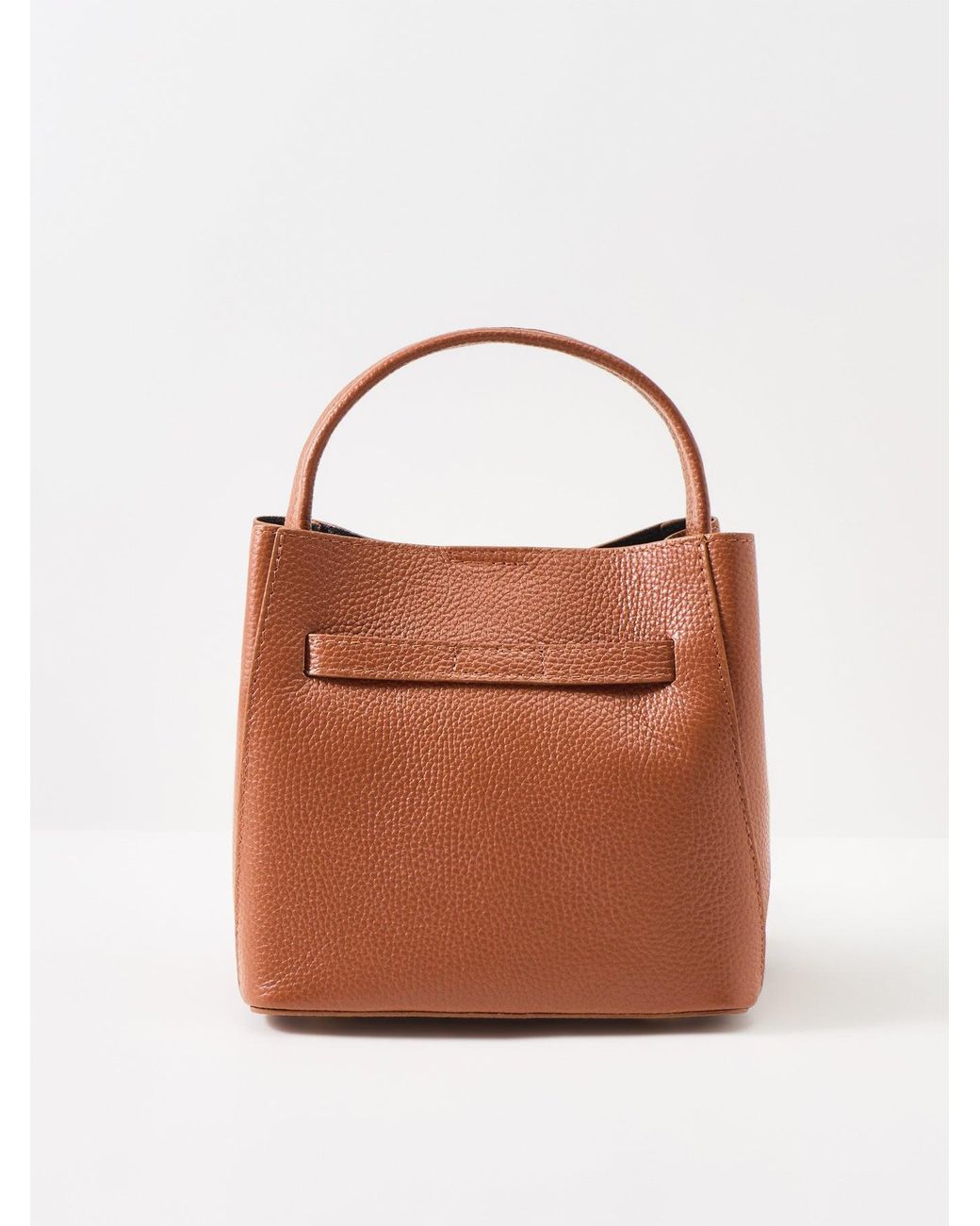 Marlon Brown Wonder Golden Lock Bucket Bag