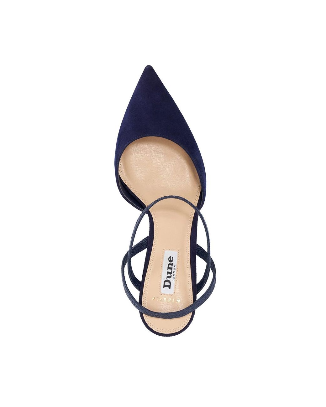 Dune Blue Wf Classical Court Shoes
