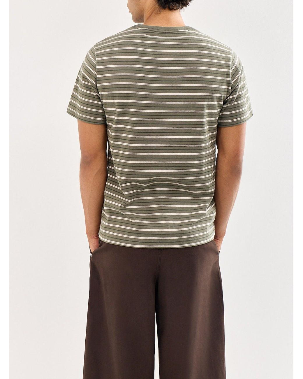 Levi's Gray Original Stripe T-Shirt for men