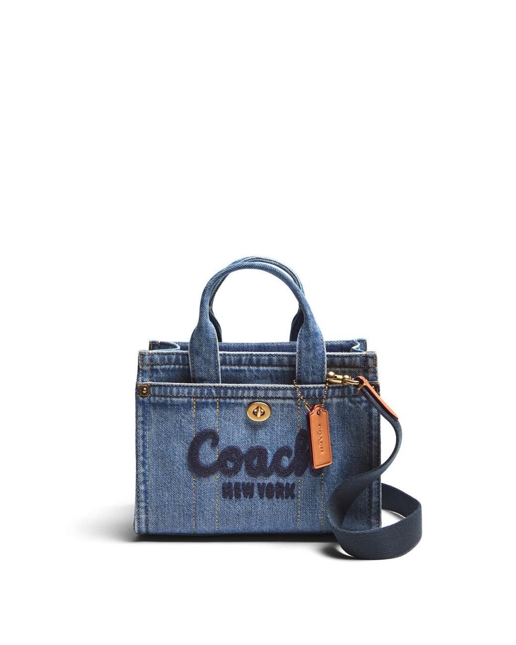 COACH Women's Denim 20 Cargo Tote Bag in Blue | Lyst UK