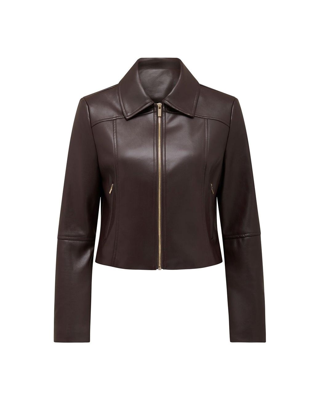 Forever New Brown Addison Vegan Jacket