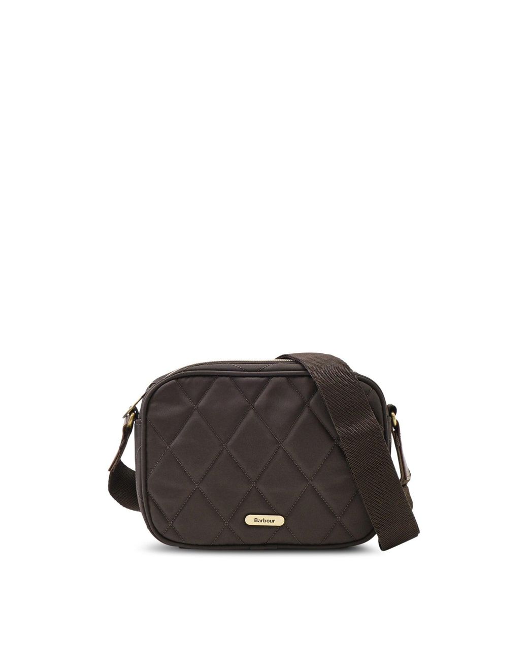 Barbour Black Quilted Crossbody Bag