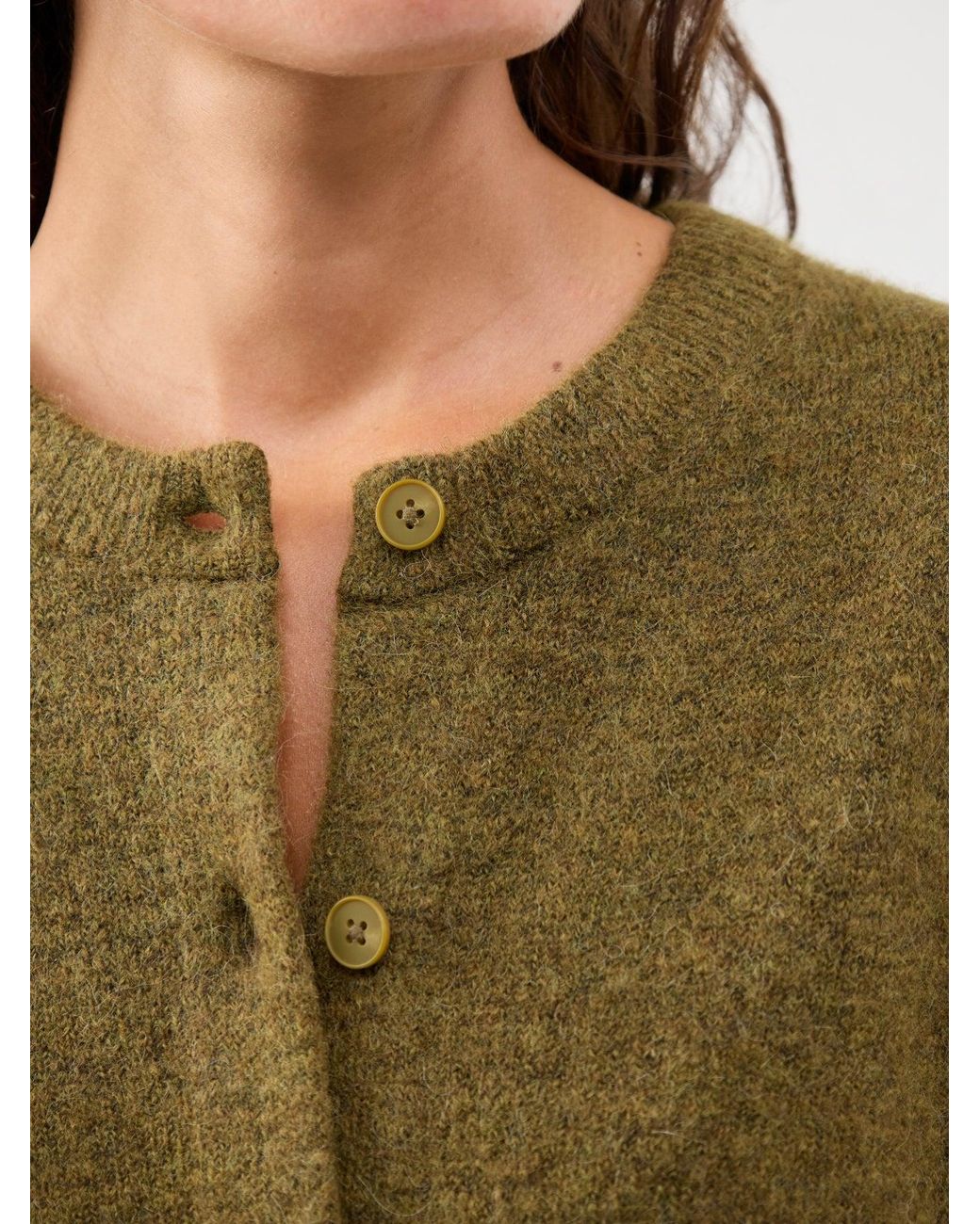 SELECTED Green Lulu Knit Cardigan