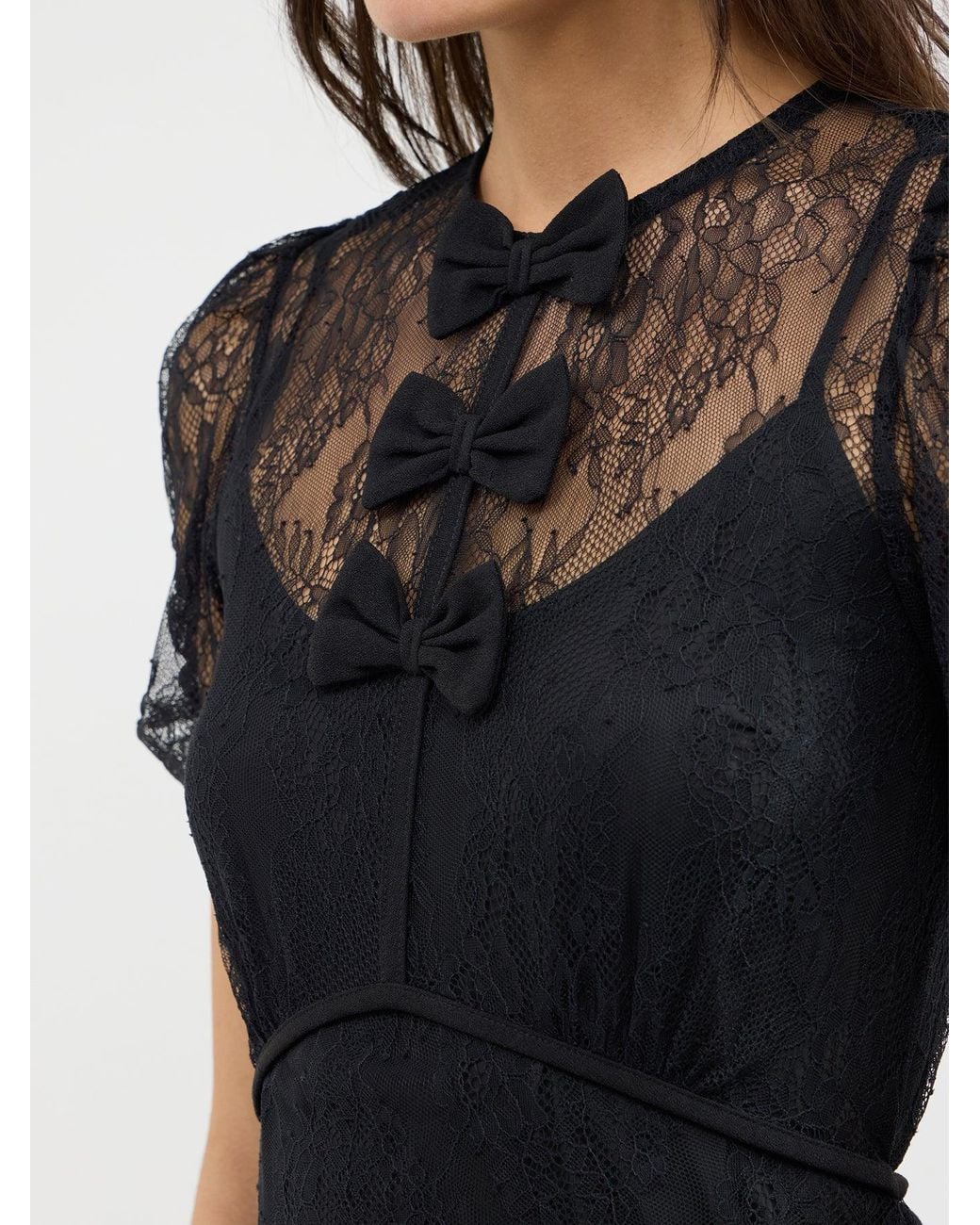 Nobody's Child Black Una Midi Dress