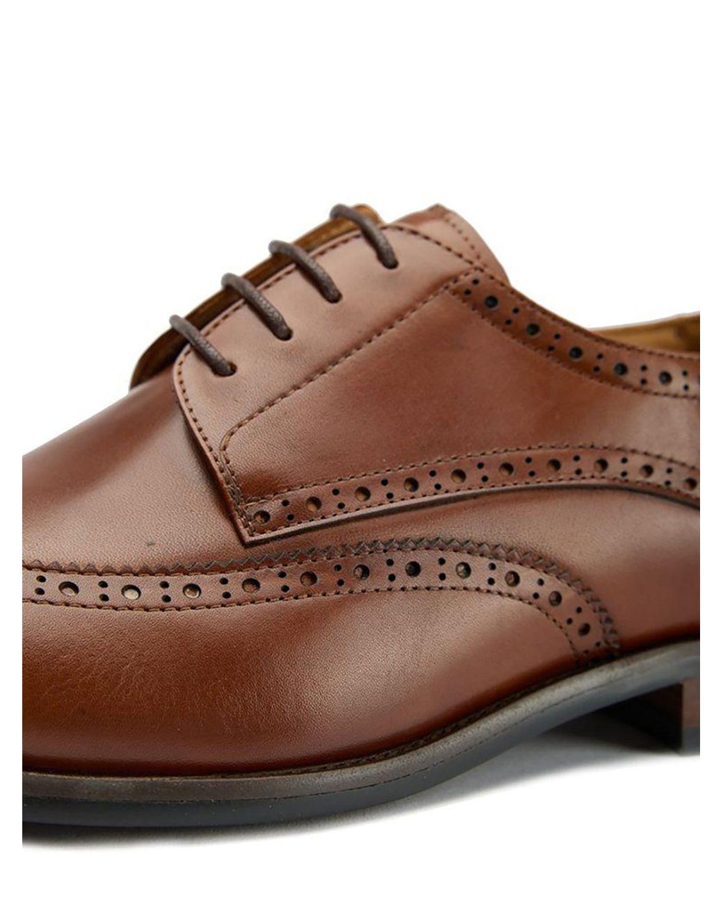Sole Ldn Brown Hoggle Brogue Shoes for men