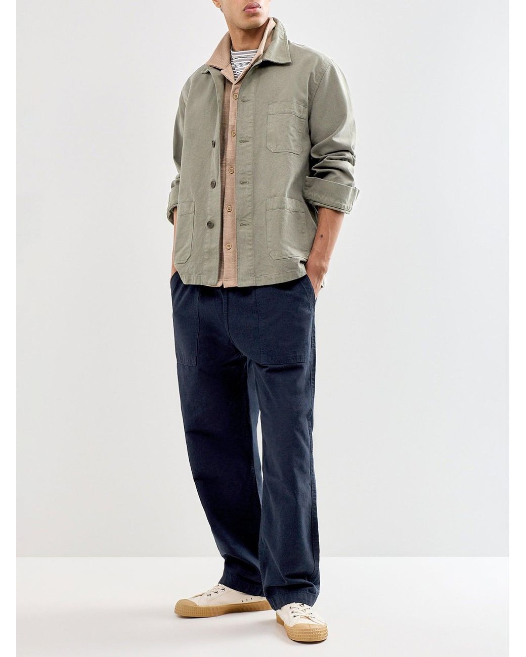Only & Sons Natural Andre Relaxed Short Sleeve Shirt for men
