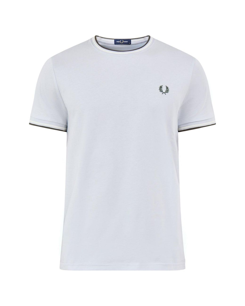 Fred Perry White Twin Tipped T-Shirt for men