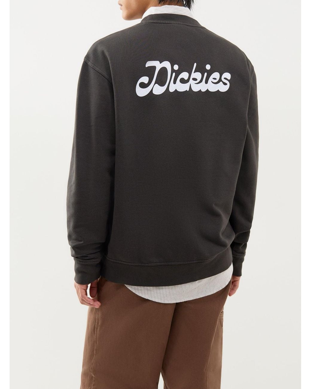 Dickies Black Cornville Crew Neck Sweatshirt for men
