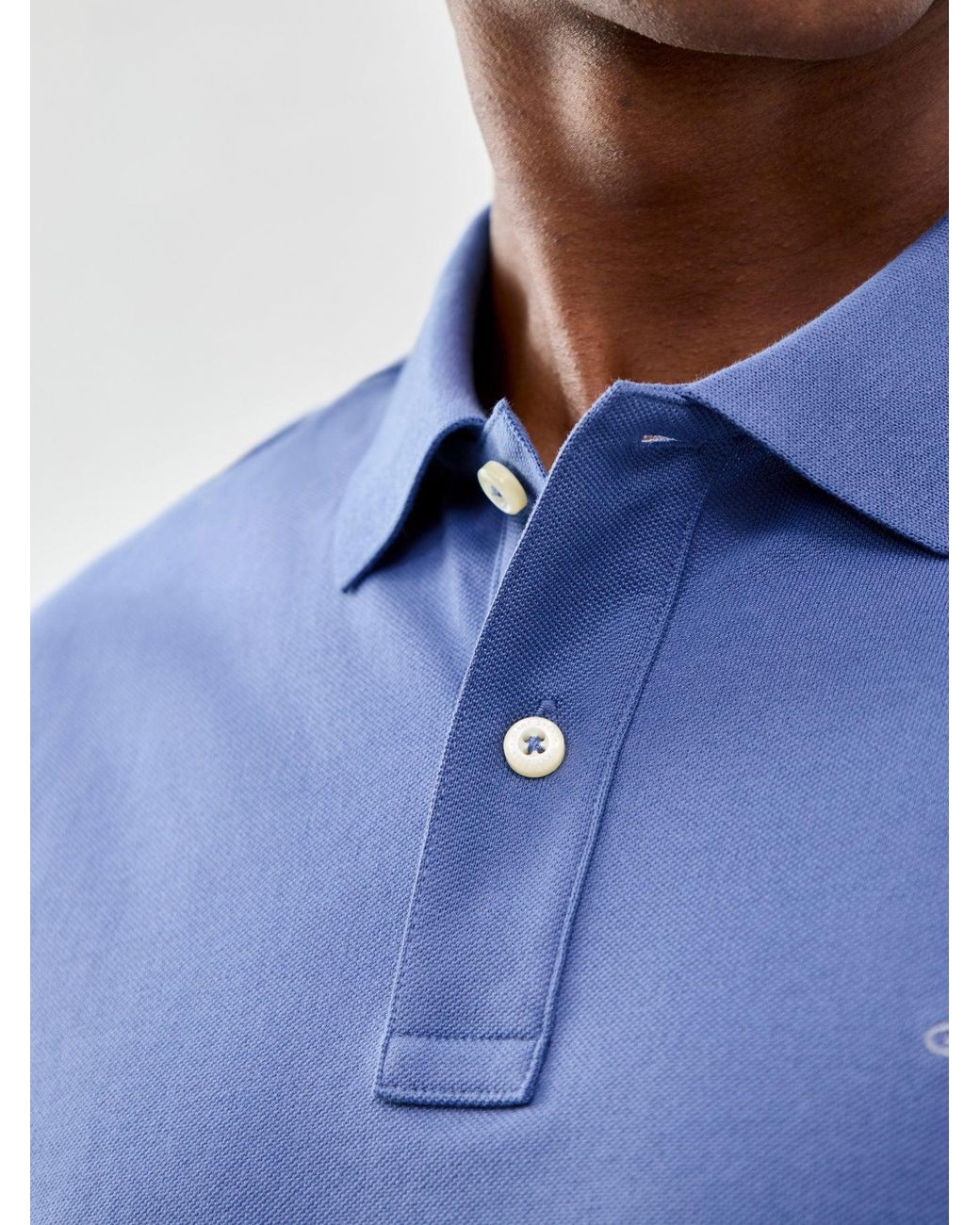 Gant Blue Shield Pique Polo Shirt for men