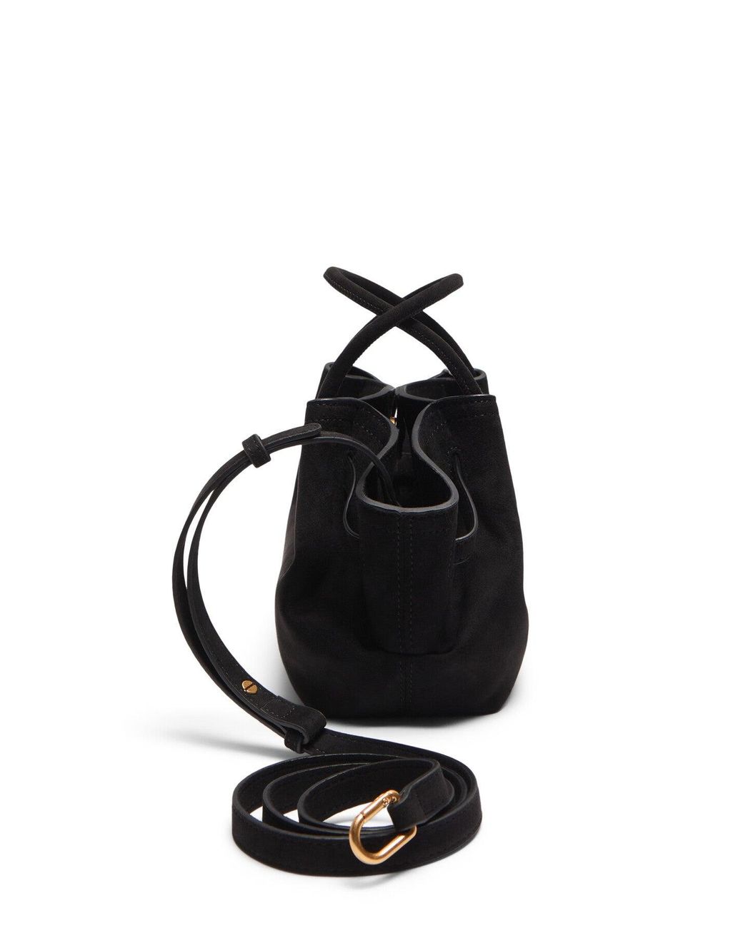 JW PEI Black Hana Mini Faux Suede Tote Bag