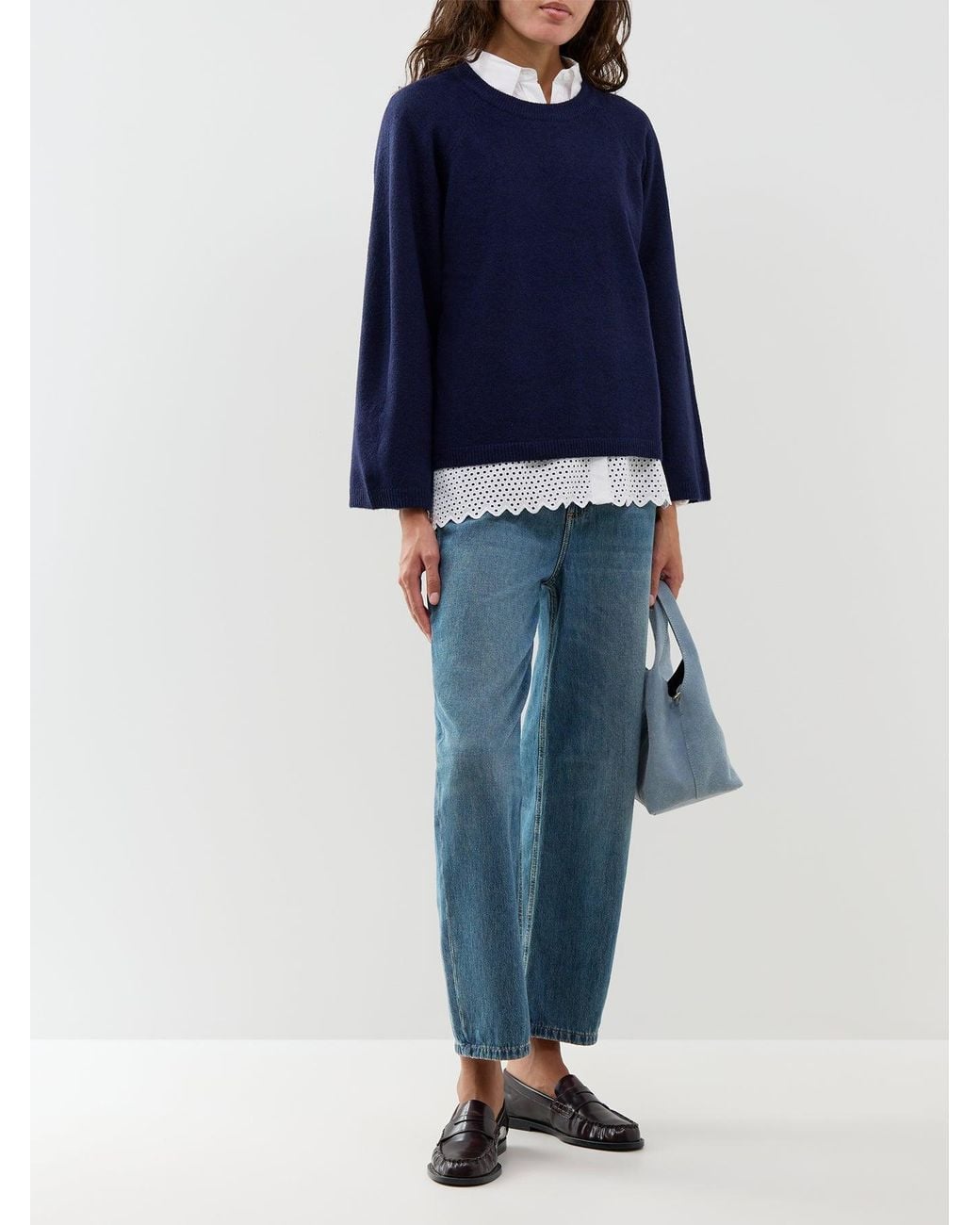 Soya Concept Blue Orlean 4 Long-Sleeved Crew Neck Jumper