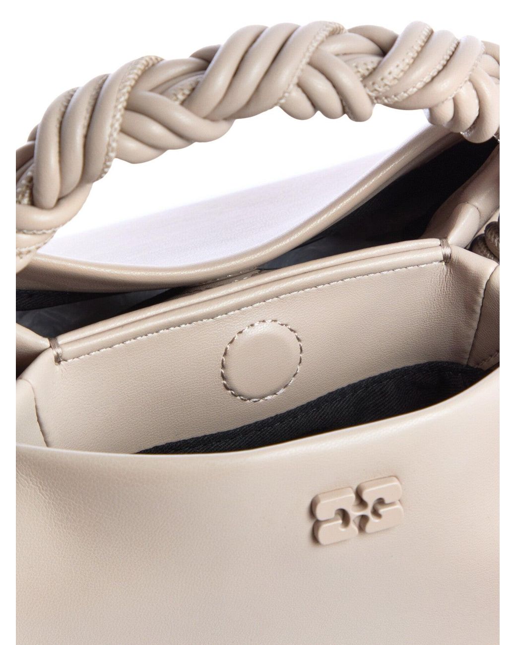 Ganni White Bou Bag Small