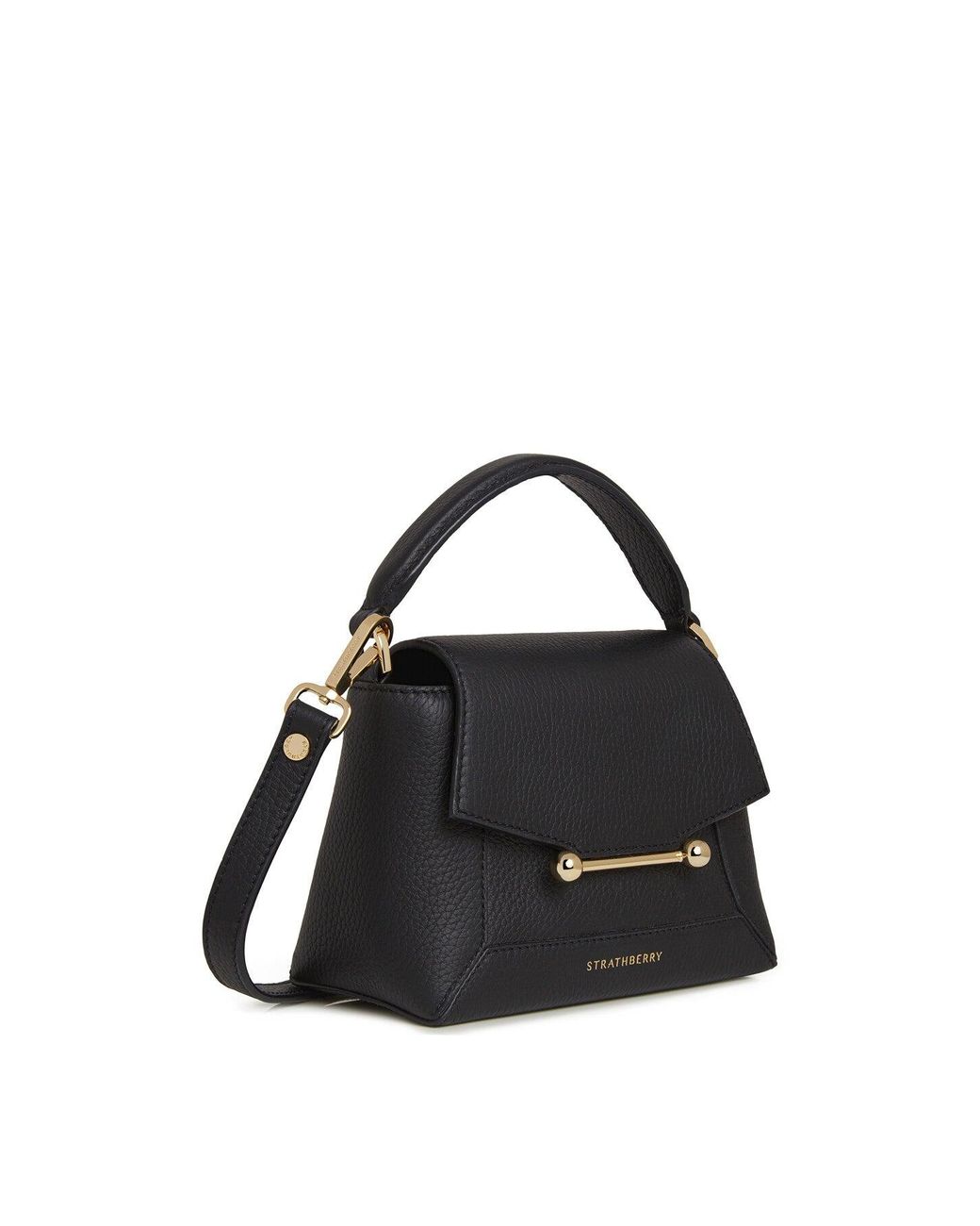 Strathberry Black Women's Mosaic Leather Mini Bag