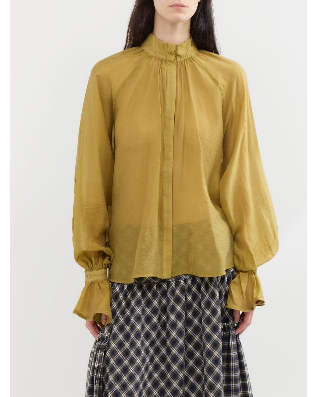 Day Birger et Mikkelsen Yellow Wayo Long-Sleeved Blouse